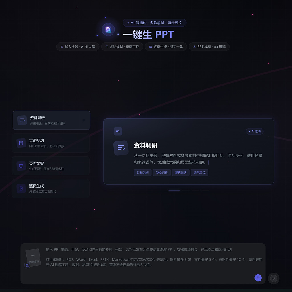 一键智能生成PPT案例